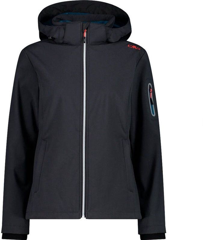 CMP - Softshelljack - Zwart - Drielaags - Wind- en Waterafstotend