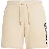 Karl Lagerfeld Jeans Tekst Logo Sweatshort, Men, Bruin, Shorts, Wood Ash, XS