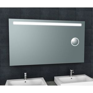 Saqu Functional Spiegel met LED verlichting en scheerspiegel 140x80 cm