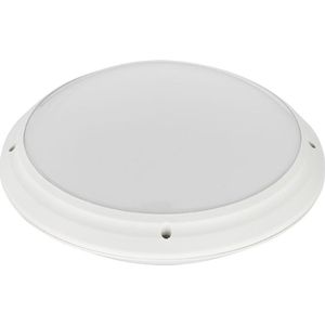 LED Plafondlamp - Badkamerlamp - Aquin - Waterdicht IP65 - E27 Fitting - Opbouw - Rond - Wit