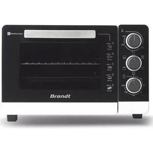 Brandt FC265MWST - Four Compact 26L - Multifunction - Thermostaat verstelbaar tot 250 ° C - 1500W - zwart en wit