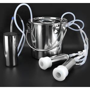 5L Elektrisch Melkstel Met Vacuümpulspomp - Draagbare Melkpomp Voor Koe - EU-Stekker .