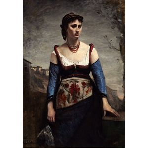 Grafika puzzel Jean-Baptiste-Camille Corot : Agostina, 1866 - 300 stukjes.