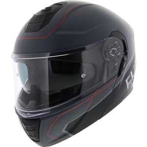 Vito Furio 2 systeemhelm mat zwart rood S brommerhelm motorhelm