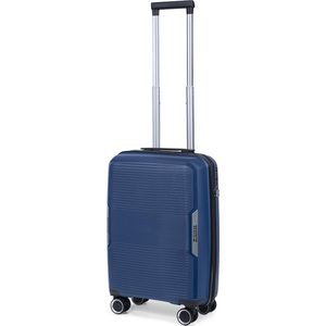 TravelZ Swinger Handbagage koffer 55cm - Sterke Lichtgewicht Trolley met TSA-slot - Blauw