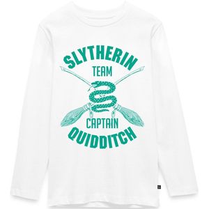 Harry Potter Slytherin Team Captain Quidditch Premium T-Shirt Tiener Met Lange Mouwen