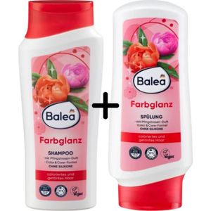 Balea Shampoo en Conditioner Kleurglans - 2x 300 ml - Gekleurd haar Haarshampoo + Conditioner | Siliconenvrij - Veganistisch - Aloë Vera | COMBI-VERPAKKING