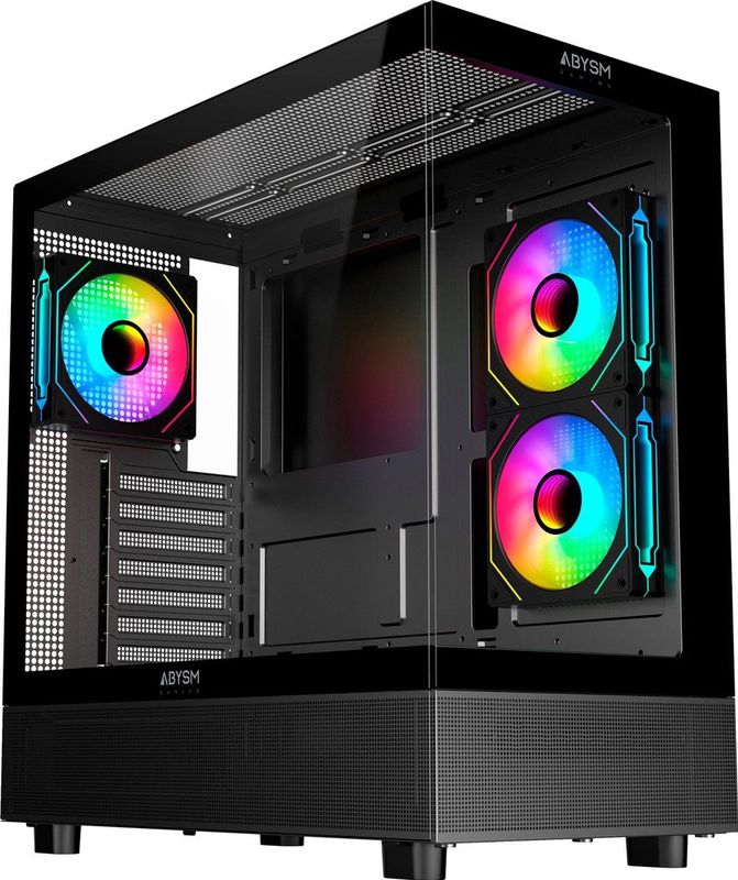 Abysm - Sava H400 - PC Behuizing - Zwart - Gehard Glas