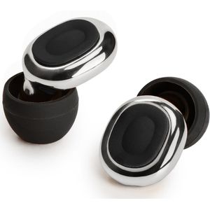 Oordoppen Gehoorbescherming - SNR 25 dB - Nova Strada - Zilver - Festival Dop - Sport - Reizen - Earplugs - Oorbescherming volwassenen - Gehoorbeschermers Kinderen - Loops - Geluidsdempende - Sleep Plugs - Siliconen - Partyplug -Anti Snurk -Oordopjes