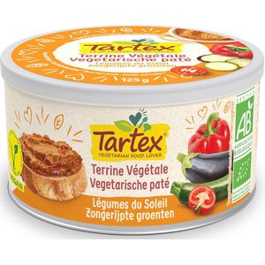 Tartex Paté Zongerijpte Groenten 125 gr