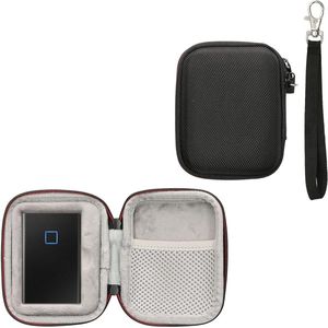 Portable SSD Case - Compatible with Samsung Portable SSD T7 / SSD T7 Touch - With Zip - Hard Shell Case in Black
