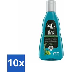 Guhl - Shampoo - Men Vol & Sterk - 250 ml - Bulkverpakking - 10 stuks
