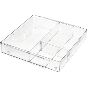 iDesign - The Home Edit - Ladeorganizer - Uitschuifbaar - Kunststof - Transparant