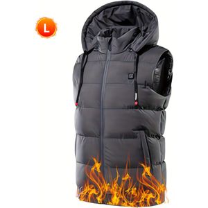 Livano Verwarmde Bodywarmer - Heated Vest - Elektrische Bodywarmer - Jas - Oplaadbaar - Heren - Maat L - Grijs