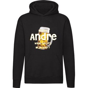 Ik ben Andre, waar blijft mijn bier Hoodie - cafe - kroeg - feest - festival - zuipen - drank - alcohol - naam - trui - sweater - capuchon
