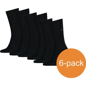 Tommy Hilfiger - Classic Black - Sokken - Zwart - 6 Paar