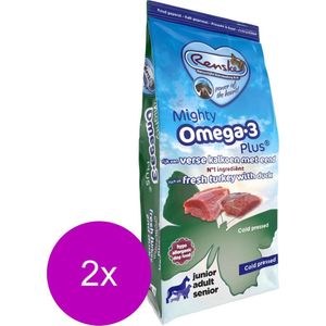 Renske Mighty Omega Plus Adult Geperst Kalkoen&Eend - Hondenvoer - 2 x 15 kg