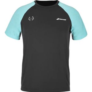 Babolat - T-Shirt - Juan Lebron - Zwart/Blauw - Maat M
