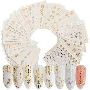 WiseGoods Luxe Set Nailart Stickers - Nail Art Sticker Nagel - Decoratieve Accessoires Nagels - Decoratie Nagelstickers - 30stuks