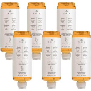 PRIJA Regenererende haar shampoo VOEDEND met rucola VEGAN, navulling voor dispenser 360 ml - 6 stuks