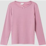 T-shirt - Slim-fit - Lange Mouwen - Katoenmix