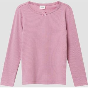 T-shirt - Slim-fit - Lange Mouwen - Katoenmix