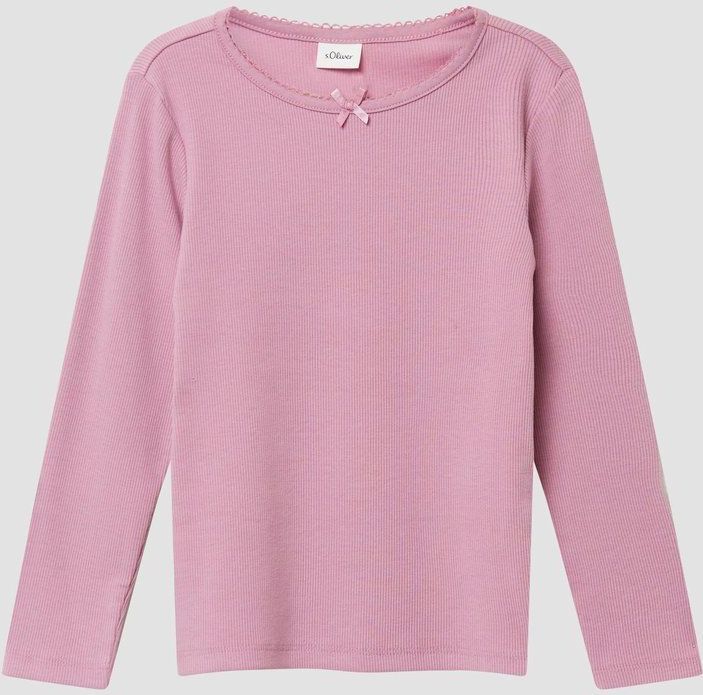 T-shirt - Slim-fit - Lange Mouwen - Katoenmix