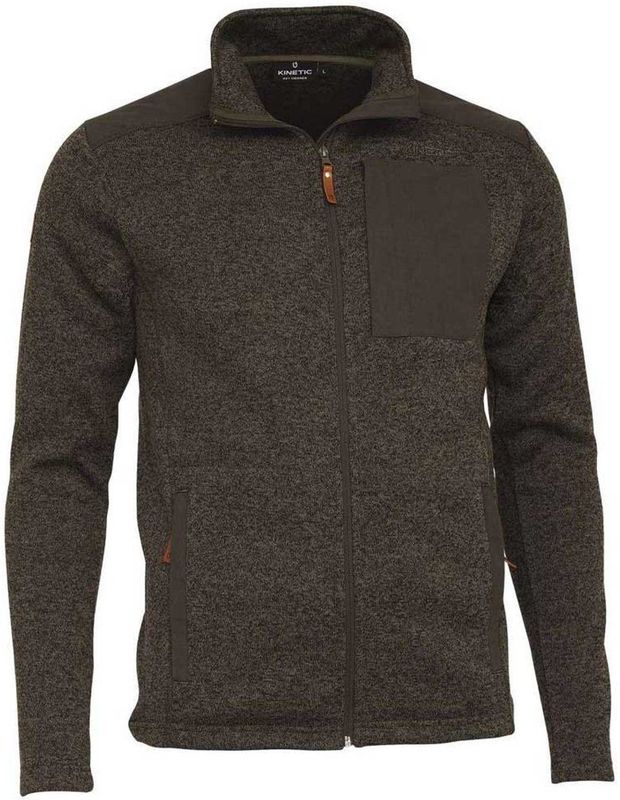 Kinetic Upland Knit Fleece Met Volledige Rits Groen M Man
