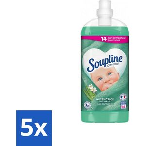 Soupline - Wasverzachter - Aloë Vera - 56 Wasbeurten - 1.3L - Bulkverpakking - 5 stuks