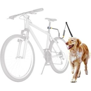ZOOFARI® Honden Fietslijn - Lijnlengte 28 cm - Spiraalveer - Veilig leiden hond - Uitlaten -  Hondenlijn - Fiets - Hond