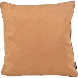 Suedine Square Camel / Bruin Kussenhoes | Polyester - Imitatie Suède | 45 x 45 cm