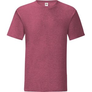 Fruit Of The Loom - Iconisch T-shirt - Heather Bordeaux