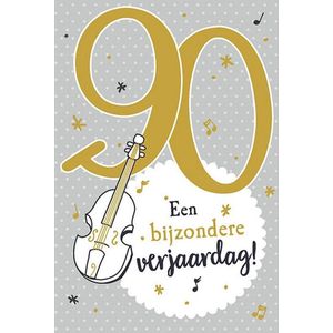 Depesche - Leeftijdskaart met muziek - 90 jaar - 056