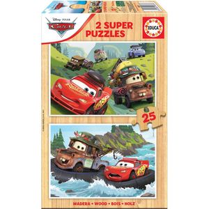 EDUCA - puzzel - 2 x 25 stuks - CARS