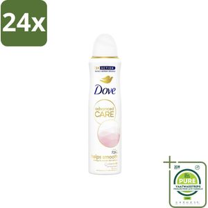 Dove Deodorant Spray - Advanced Care - For Smooth Skin - 150 ml - Voordeelverpakking - 24 stuks - Dove deodorant - Anti-transpirant