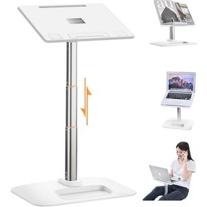 In hoogte verstelbare Laptopstandaard - Ergonomisch ontwerp - Geschikt voor thuis en onderweg