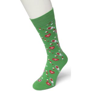 Bonnie Doon HerenSokken met Medische Print maat 40/46 Groen - Thema Sokken - Ziekenhuis - Dokter - Cadeau Sokken - Word je Happy en vrolijk van - Zacht Katoen met Gladde Teennaad - Comfortabel - Perfect Cadeau - Kelly Green - BT992116.258