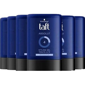 Taft Styling Haargel – Absolute Hold 4 - Voordeelverpakking 6 x 300 ml