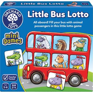 Orchard Toys - Little Bus Lotto - Mini Game - geheugenspel met dieren thema - vanaf 3 jaar