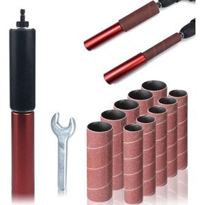 15 Inch Spindelschuurmachine Adapter - Duurzame Aluminiumlegering Boorschuurdoornset - Hout Metaal Schuurpapier