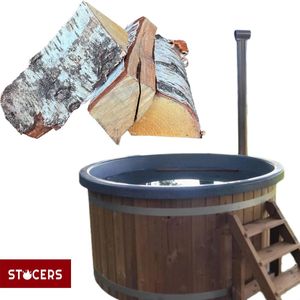 Hottub hout | 20 kilogram brandhout voor hot tub | houtgestookte jacuzzi aansteken