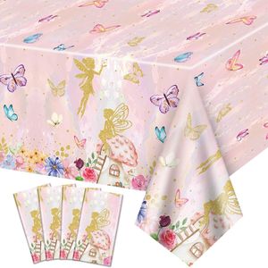 Kleurrijke Tafelkleden - Feestdecoratie voor Verjaardagen - 4 Stuks - Bloemenprint - 51 x 86,6 cm