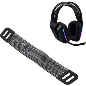 EGoods - Vervangende hoofdband riemen voor gaming headset (zwart grijs) met comfortabele pasvorm