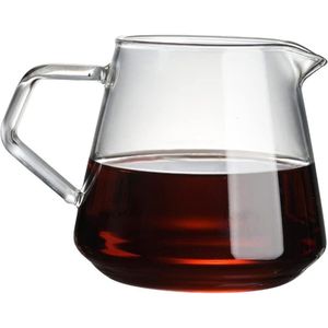 Glazen karaf - hittebestendige koffiepot - helder glas - koffie & theeketel - 650 ml/22 oz Koffiepot