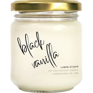 Black Vanilla candle | Soja geurkaars | Lumini Studio