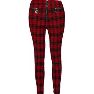 Banned - DAMIEN Skinny fit broek - S - Rood