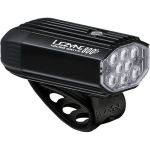 Lezyne Fusion Drive Pro 800+ Satin Voorlamp - Fietslamp - Fietsverlichting - Voorlicht fiets - Waterdicht - 800 lumen - Zwart