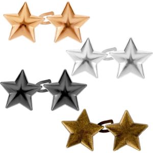 Nauwer maken broekband clip - verstelbare tailleverstelclip - 4 paar (goud zilver zwart brons)