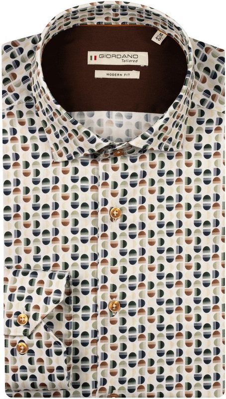 Giordano - 527821 - Heren Overhemd - 100% Katoen - Modern Fit - Kleurnummer 70