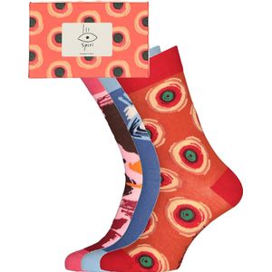 Spiri Ibiza Socks The All Seeing Eye Gift Box - unisex sokken (3-pack) - Maat: 41-46